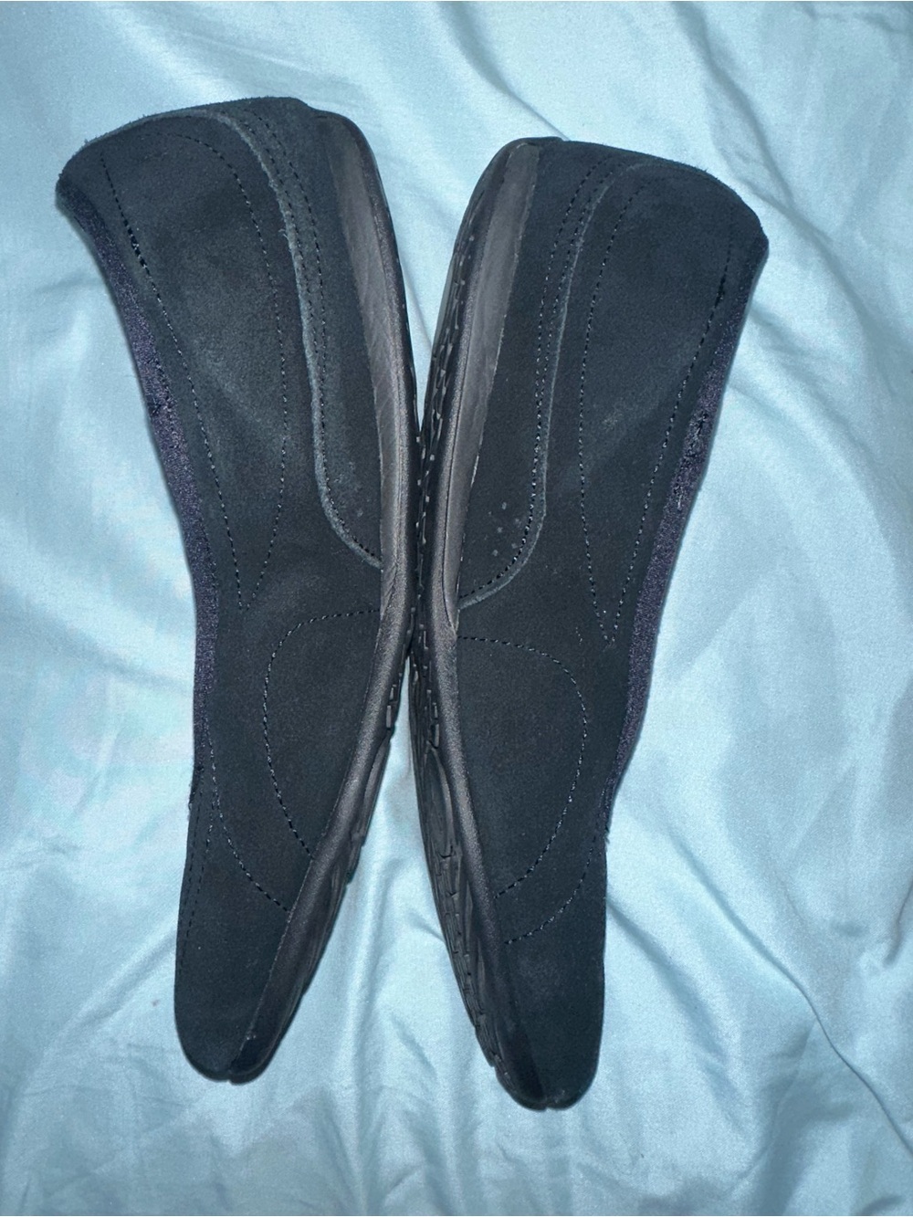Sz 8 PUMA Catch Soleil Ballerina Sporty Ballet Flats Black Low Profile - Picture 3 of 4